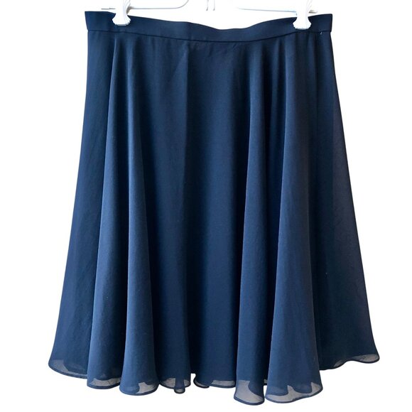 Adrianna Papell Evening Vintage 80's Black Flirty Tulle Swing Skirt - Picture 2 of 11